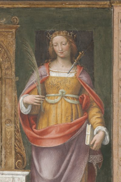 Sint Justina door Bernardino Luini